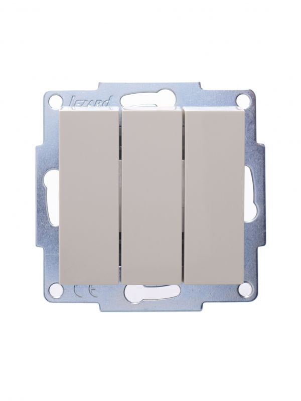 Vesna Выключатель 3-ой цв. крем