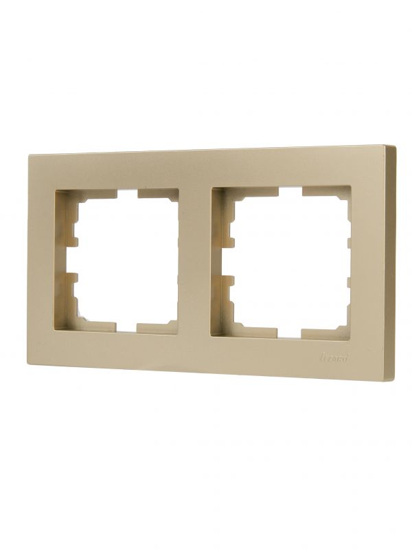 VESNA  Рамка 2-ая горизонтальная б/вст золото