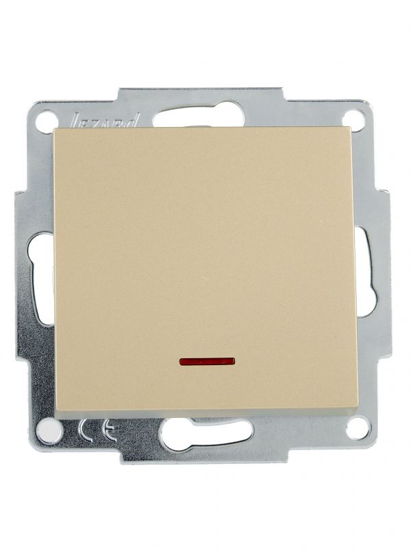 VESNA Выключатель с подсветкой золото