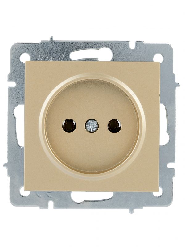 VESNA Розетка б/з ПБТ золото