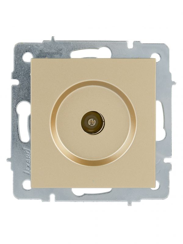 VESNA Розетка ТВ оконечная золото