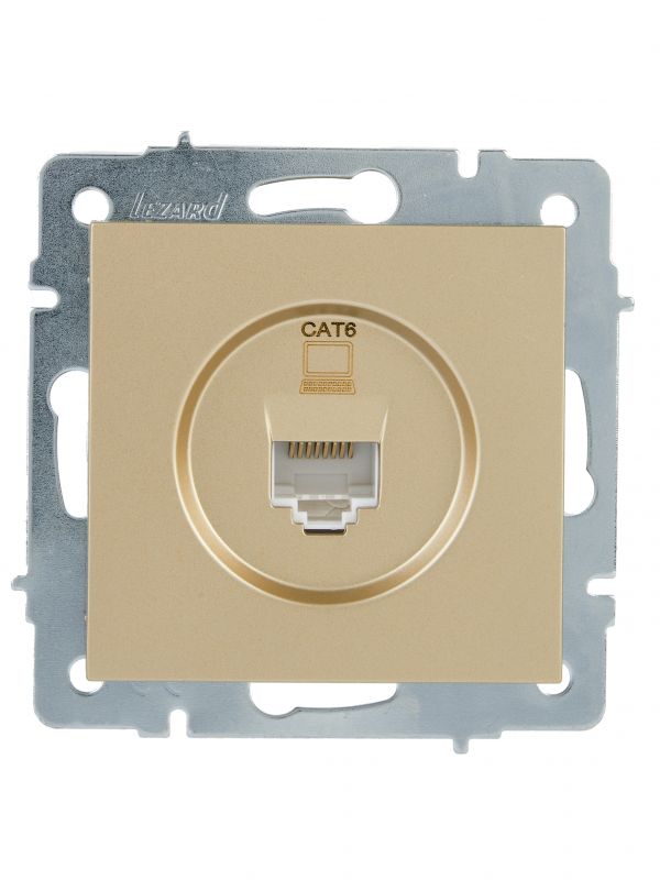 VESNA Розетка компьютерная золото 140