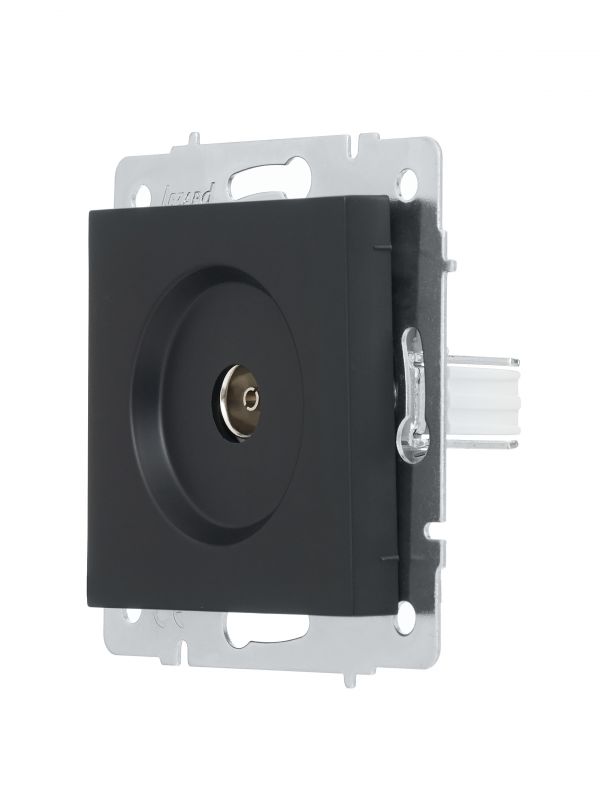 VESNA Розетка ТВ оконечная чёрный бархат