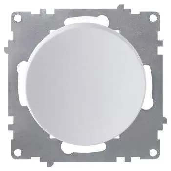 Выключатель одинарный с самовозвратом, цвет белый (серия Florence)