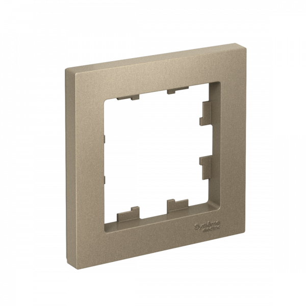 Рамка однопостовая ATLASDESIGN шампань