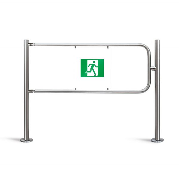 Створка поворотная в комплекте со стопорным       механизмом, ширина прохода 1200 мм. Стойки        приобретаются отдельно