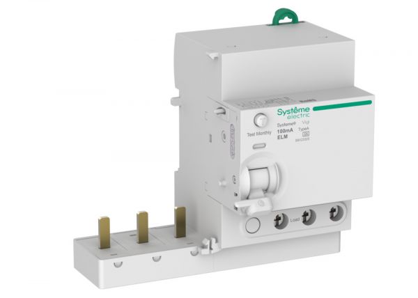 Блок дифференциального тока (ВДТ) 25A 3P 100мА Тип-A 400В Systeme9