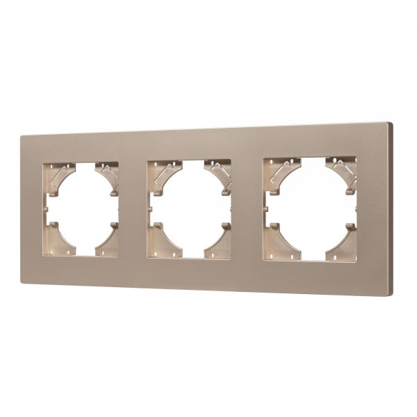 Рамка пластиковая FRM-PERIO-PL-3-GD