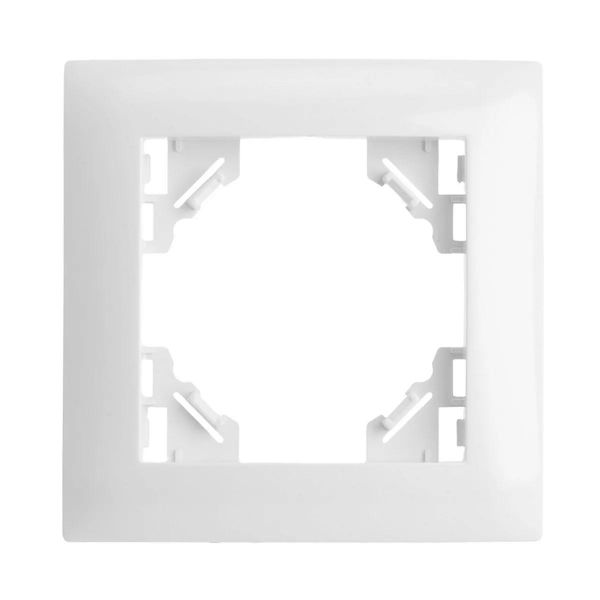 Рамка одноместная горизонтальная серия Эрна Элегант белый STEKKER