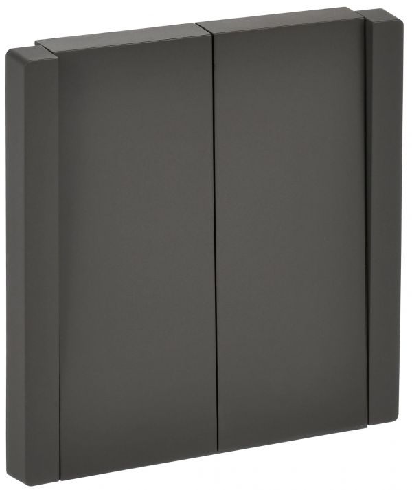 FORTE&PIANO Выключатель 2-клавишный 10А FP305 серый IEK