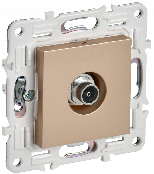 SKANDY Розетка TV оконечная SK-A12Sa песочный IEK