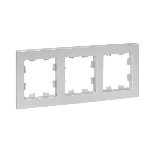 Эпика Рамка 3-местная алюминий пластик EKF
