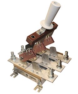 РЕ19-41-72210-00 УХЛ3 и/п, 1000А, 3-х полюсный на два направления, центральная рукоятка, на изоляционной панели, IP00, разъединитель  (ЭТ)