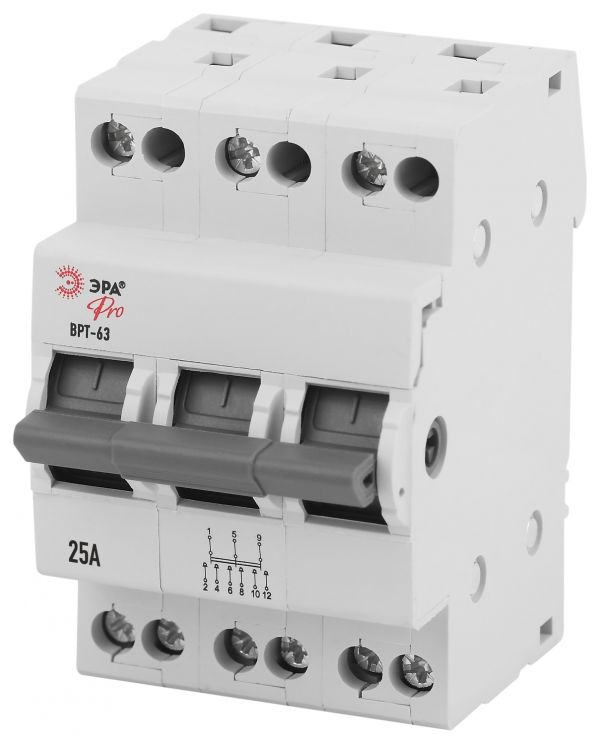 Выключатель-разъединитель трехпозиционный ВН-63 PRO V RT 63-3-25 3Р 25А