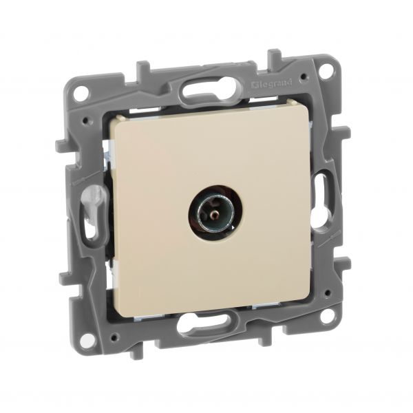 Розетка TV тип звезда слоновая кость ETIKA