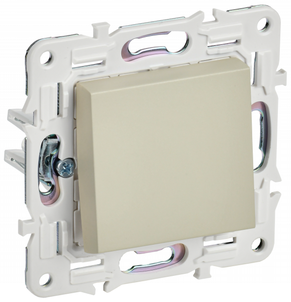 SKANDY Выключатель 1-клавишный проходной 10А SK-V02Sa песочный IEK