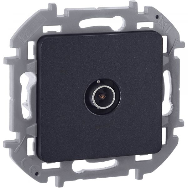 Розетка TV тип звезда антрацит INSPIRIA