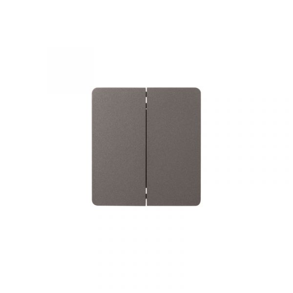 Выключатель ROUND двухклавишный 10А скрытой установки механизм титан