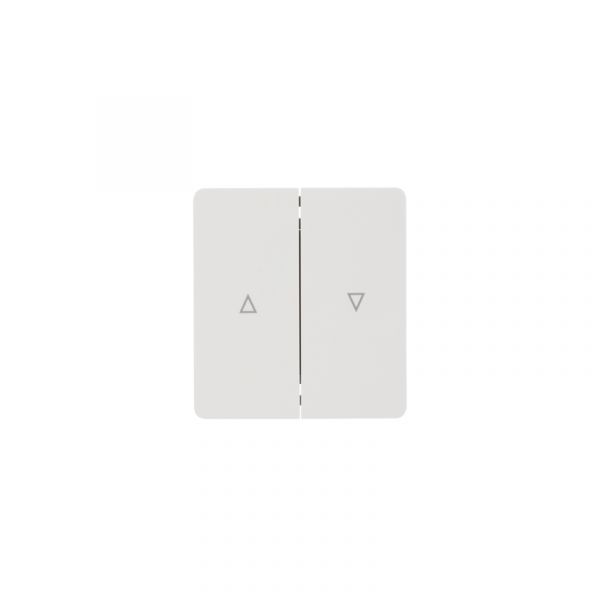 Выключатель ROUND двухклавишный для жалюзи возвратный 10А скрытой установки механизм перламутр