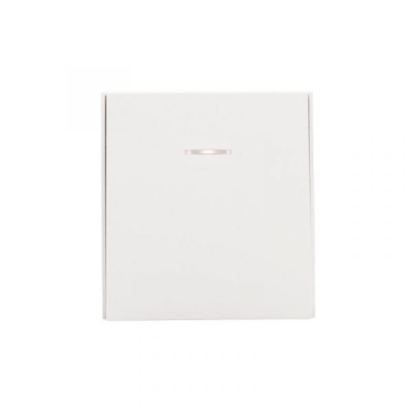 Выключатель STRONG одноклавишный с подсветкой 10А скрытой установки механизм жемчуг