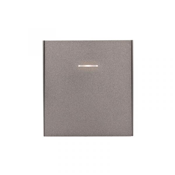 Выключатель STRONG одноклавишный с подсветкой 10А скрытой установки механизм графит