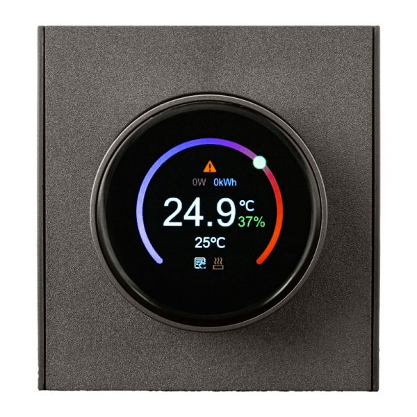 STRONG Термостат электронный с индикацией Wi-Fi скрытой установки графит