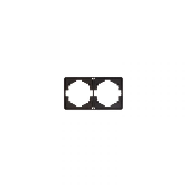 Рамка ROUND 2-постовая оникс