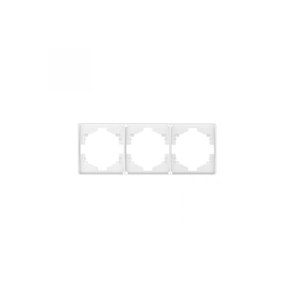 Рамка ROUND 3-постовая перламутр