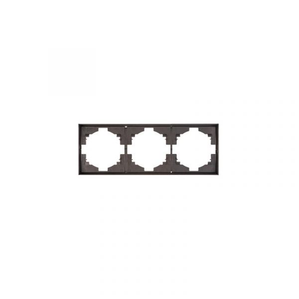 Рамка STRONG 3-постовая графит