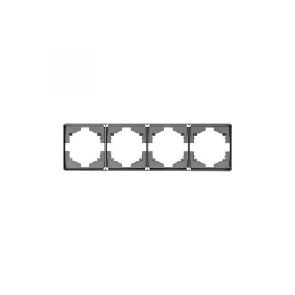 Рамка ROUND 4-постовая титан