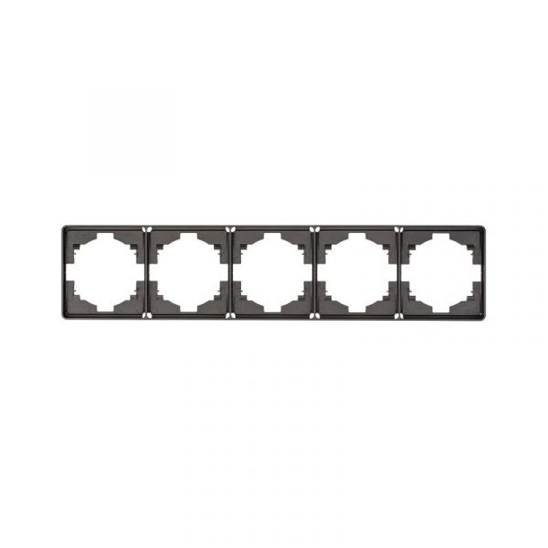 Рамка ROUND 5-постовая титан