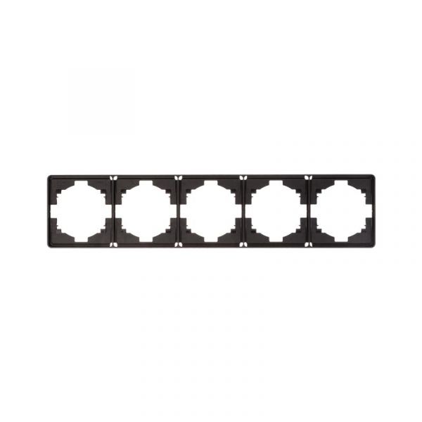 Рамка ROUND 5-постовая оникс