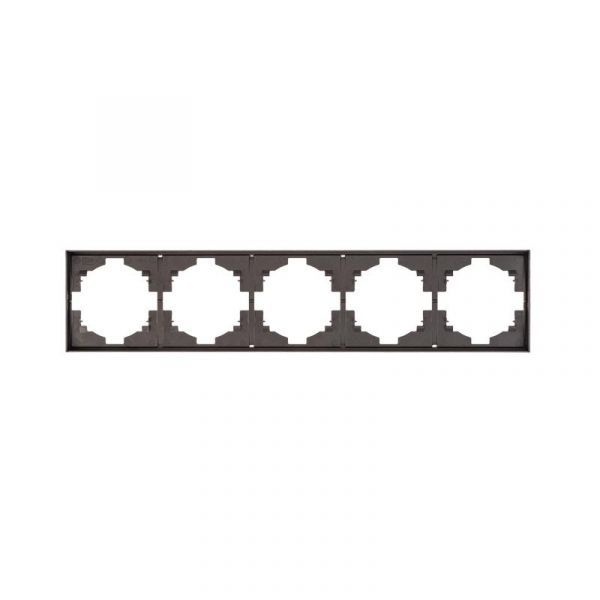 Рамка STRONG 5-постовая графит