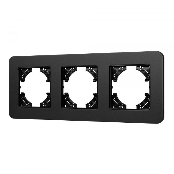 Рамка алюминиевая FRM-AKIRY-SFAL-3-BK