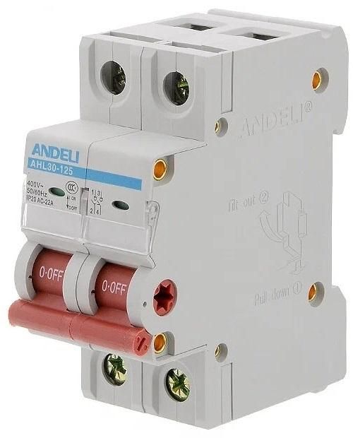 Выключатель нагрузки AHL30-125 2P 100A