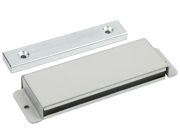 Замок электромагнитный AL-40FU-12V, усилие удержания якоря 40 кгс, серый