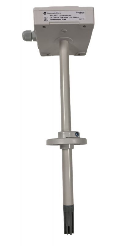 Датчик температуры канальный, -20...+80 град 0...10В 283мм(40...265мм)=15...35В