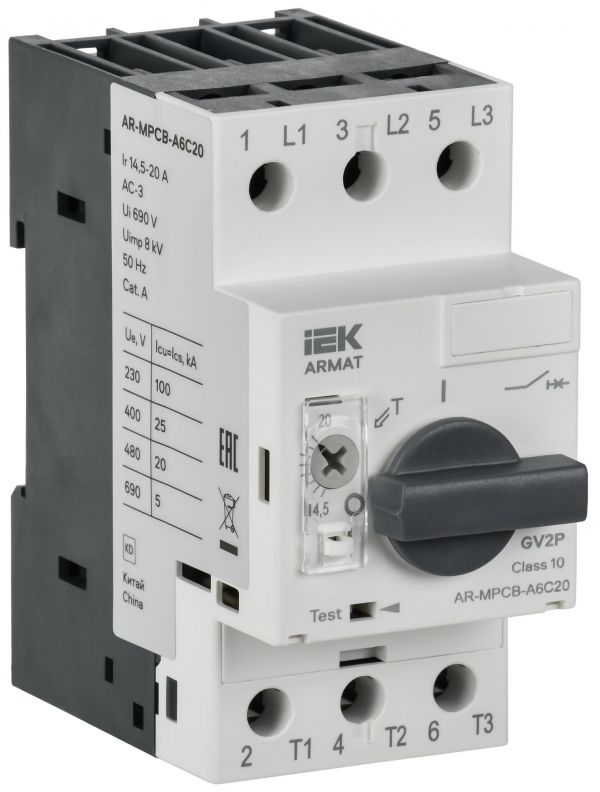 Выключатель автоматический защиты двигателя A6 GV2P 14,5-20А