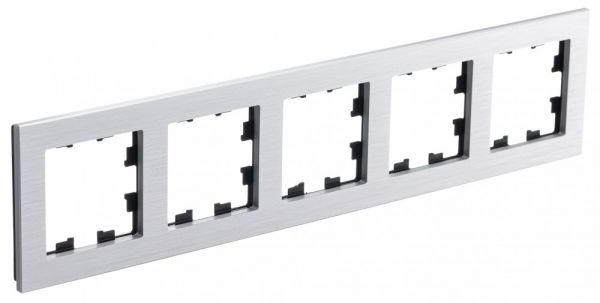 ATLASDESIGN NATURE рамка пятипостовая, МЕТАЛЛ СЕРЕБРО