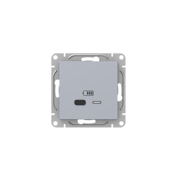 Эпика Механизм розетки USB-С быстрая алюминий EKF