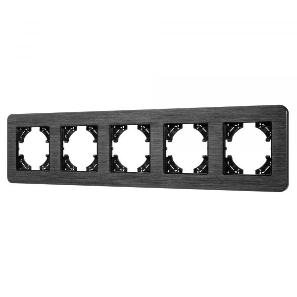 Рамка алюминиевая FRM-AKIRY-AL-5-BK