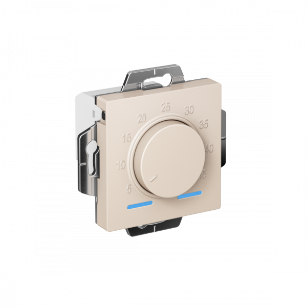 ATLASDESIGN ТЕРМОСТАТ электрон. теплого пола с датчиком, 10A, механизм, БЕЖЕВЫЙ