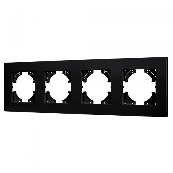 Рамка пластиковая FRM-PERIO-PL-4-BK