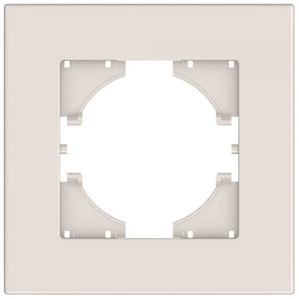 Рамка City 1-местная, бежевый