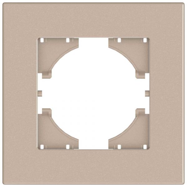 Рамка City 1-местная, шампань
