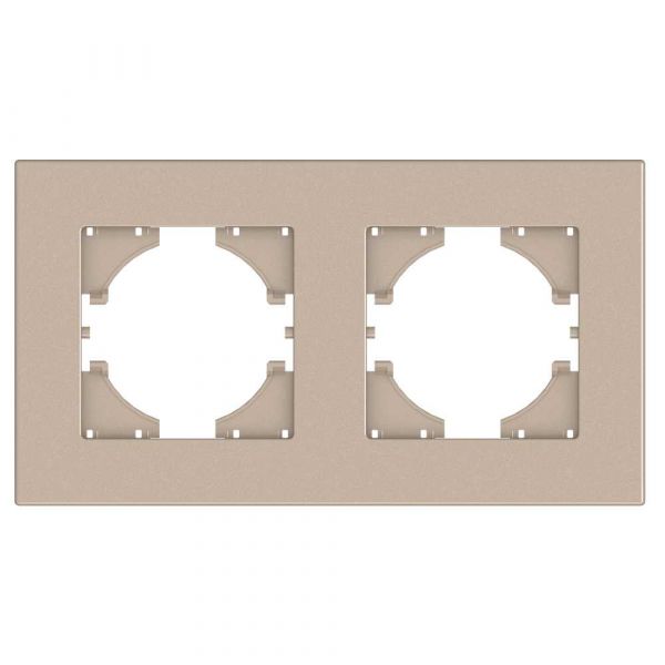 Рамка 2-местная City, шампань