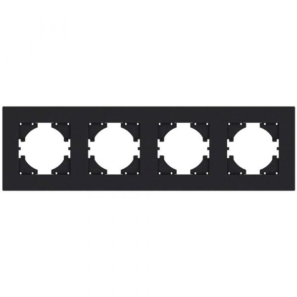 Рамка City 4-местная, графит