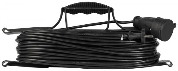 Удлинитель силовой на рамке 1 розетка без заземления 40 м ПВС 2х1мм2 GREENLINE FR-10-40m