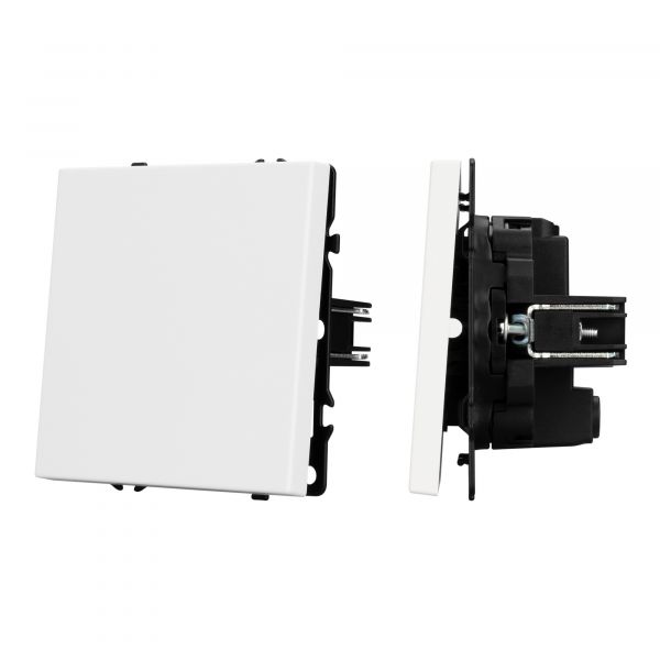 Механизм выключателя одноклавишный перекрёстный SWT-NOBE-MKX1-SFPL-WH 230V, 10A, Белый, 1 пост