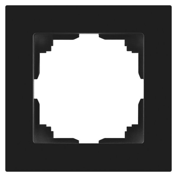 Рамка для розеток и выключателей 1 пост антрацит пластик Intro Accent 6-501-05